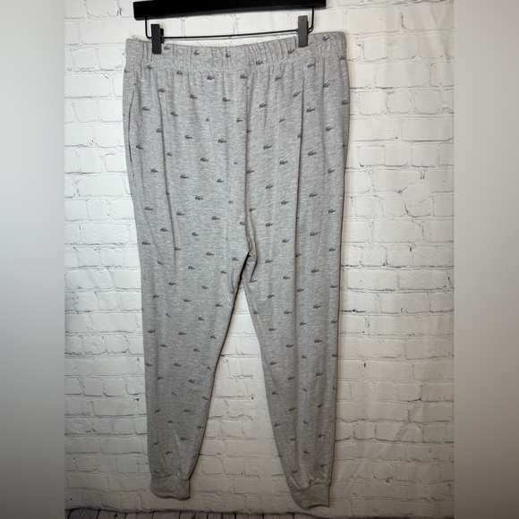 LACOSTE 🐊 size large gray sleep pants - Picture 2 of 9